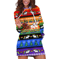 Happy Holigays Christmas Hoodie Dress Xmas Holiday Patterns - Wonder Print Shop