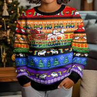 Happy Holigays Christmas Kid Ugly Christmas Sweater Xmas Holiday Patterns - Wonder Print Shop