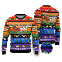 Happy Holigays Christmas Ugly Christmas Sweater Xmas Holiday Patterns - Wonder Print Shop