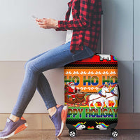 Happy Holigays Christmas Luggage Cover Xmas Holiday Patterns - Wonder Print Shop
