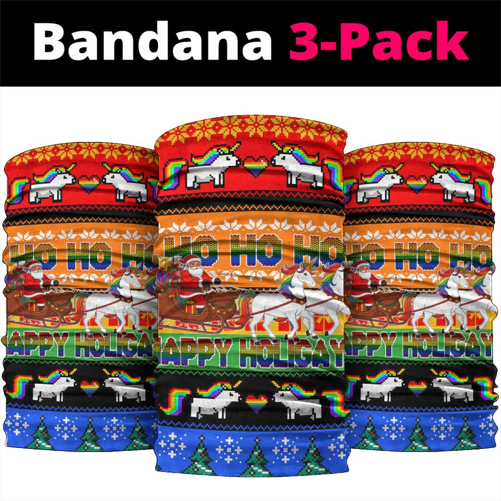 Happy Holigays Christmas Neck Gaiter Xmas Holiday Patterns - Wonder Print Shop