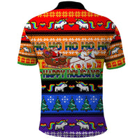 Happy Holigays Christmas Polo Shirt Xmas Holiday Patterns - Wonder Print Shop