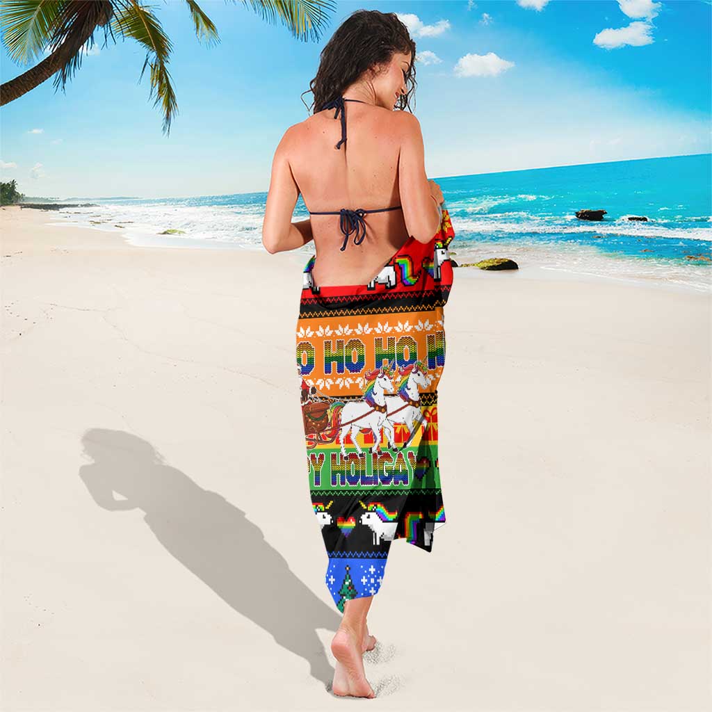 Happy Holigays Christmas Sarong Xmas Holiday Patterns - Wonder Print Shop
