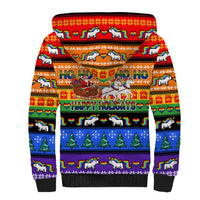 Happy Holigays Christmas Sherpa Hoodie Xmas Holiday Patterns - Wonder Print Shop