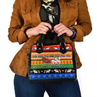 Happy Holigays Christmas Shoulder Handbag Xmas Holiday Patterns - Wonder Print Shop