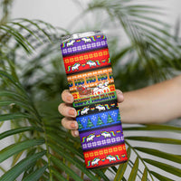 Happy Holigays Christmas Skinny Tumbler Xmas Holiday Patterns - Wonder Print Shop