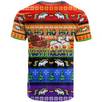 Happy Holigays Christmas T Shirt Xmas Holiday Patterns - Wonder Print Shop
