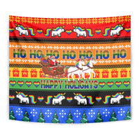 Happy Holigays Christmas Tapestry Xmas Holiday Patterns - Wonder Print Shop