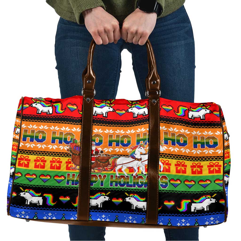 Happy Holigays Christmas Travel Bag Xmas Holiday Patterns - Wonder Print Shop