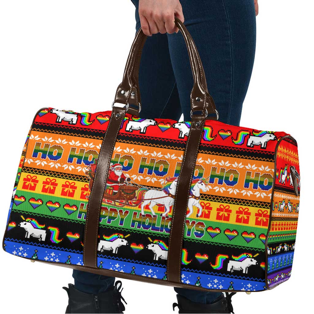 Happy Holigays Christmas Travel Bag Xmas Holiday Patterns - Wonder Print Shop