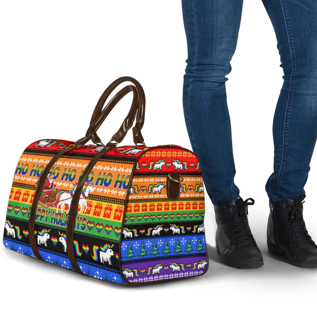 Happy Holigays Christmas Travel Bag Xmas Holiday Patterns - Wonder Print Shop