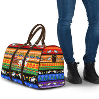 Happy Holigays Christmas Travel Bag Xmas Holiday Patterns - Wonder Print Shop