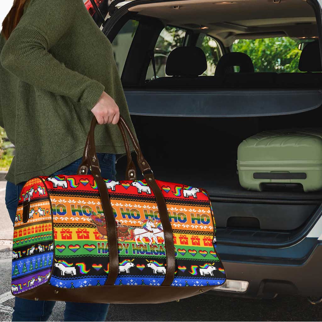 Happy Holigays Christmas Travel Bag Xmas Holiday Patterns - Wonder Print Shop
