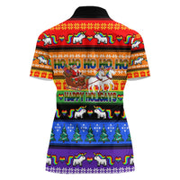 Happy Holigays Christmas Women Polo Shirt Xmas Holiday Patterns - Wonder Print Shop