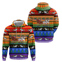 Happy Holigays Christmas Zip Hoodie Xmas Holiday Patterns - Wonder Print Shop