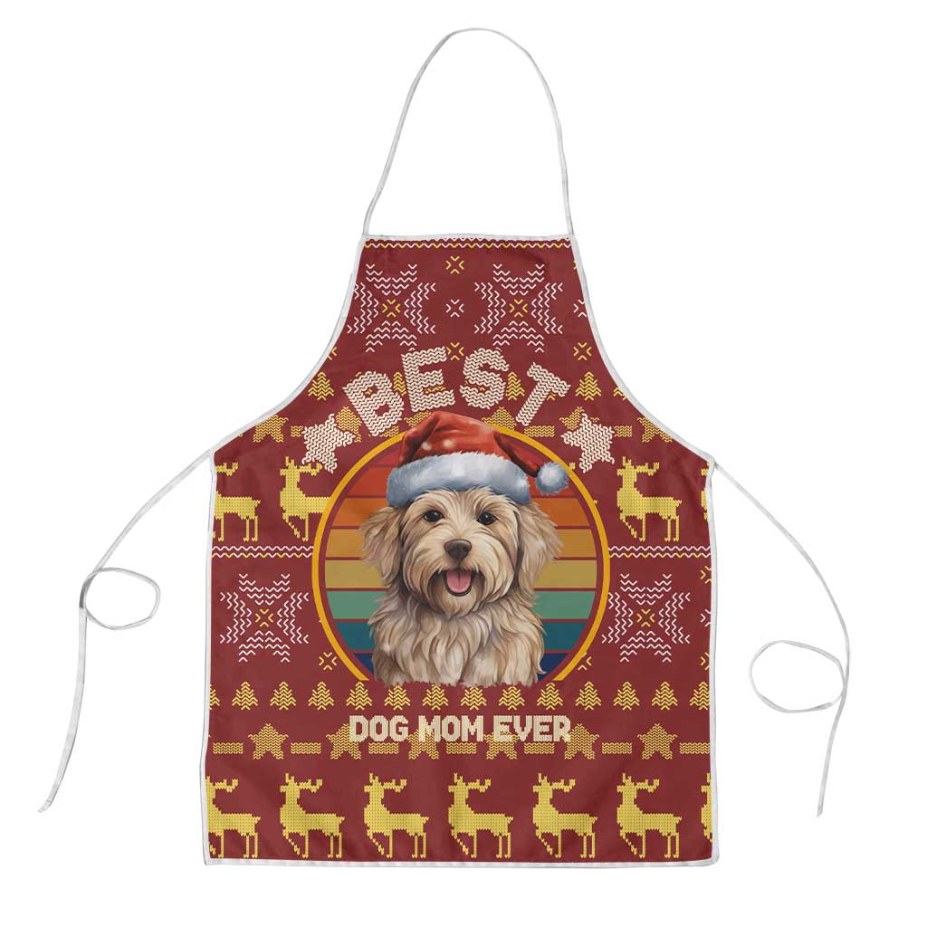 Havanese Best Dog Mom Christmas Apron Xmas Holiday Patterns - Wonder Print Shop