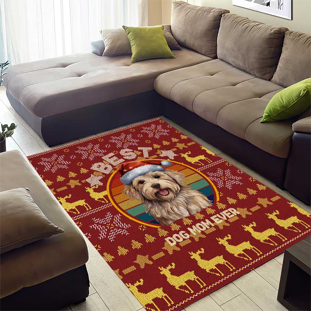 Havanese Best Dog Mom Christmas Area Rug Xmas Holiday Patterns - Wonder Print Shop