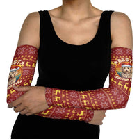 Havanese Best Dog Mom Christmas Arm Sleeves Xmas Holiday Patterns - Wonder Print Shop