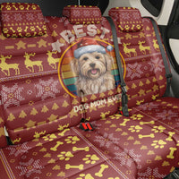 Havanese Best Dog Mom Christmas Back Car Seat Cover Xmas Holiday Patterns - Wonder Print Shop