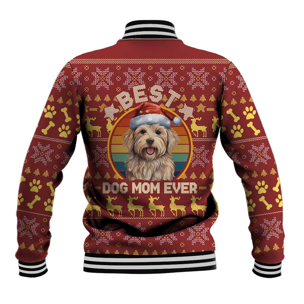 Havanese Best Dog Mom Christmas Baseball Jacket Xmas Holiday Patterns - Wonder Print Shop