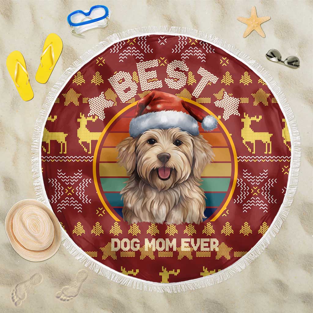 Havanese Best Dog Mom Christmas Beach Blanket Xmas Holiday Patterns - Wonder Print Shop