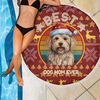 Havanese Best Dog Mom Christmas Beach Blanket Xmas Holiday Patterns - Wonder Print Shop