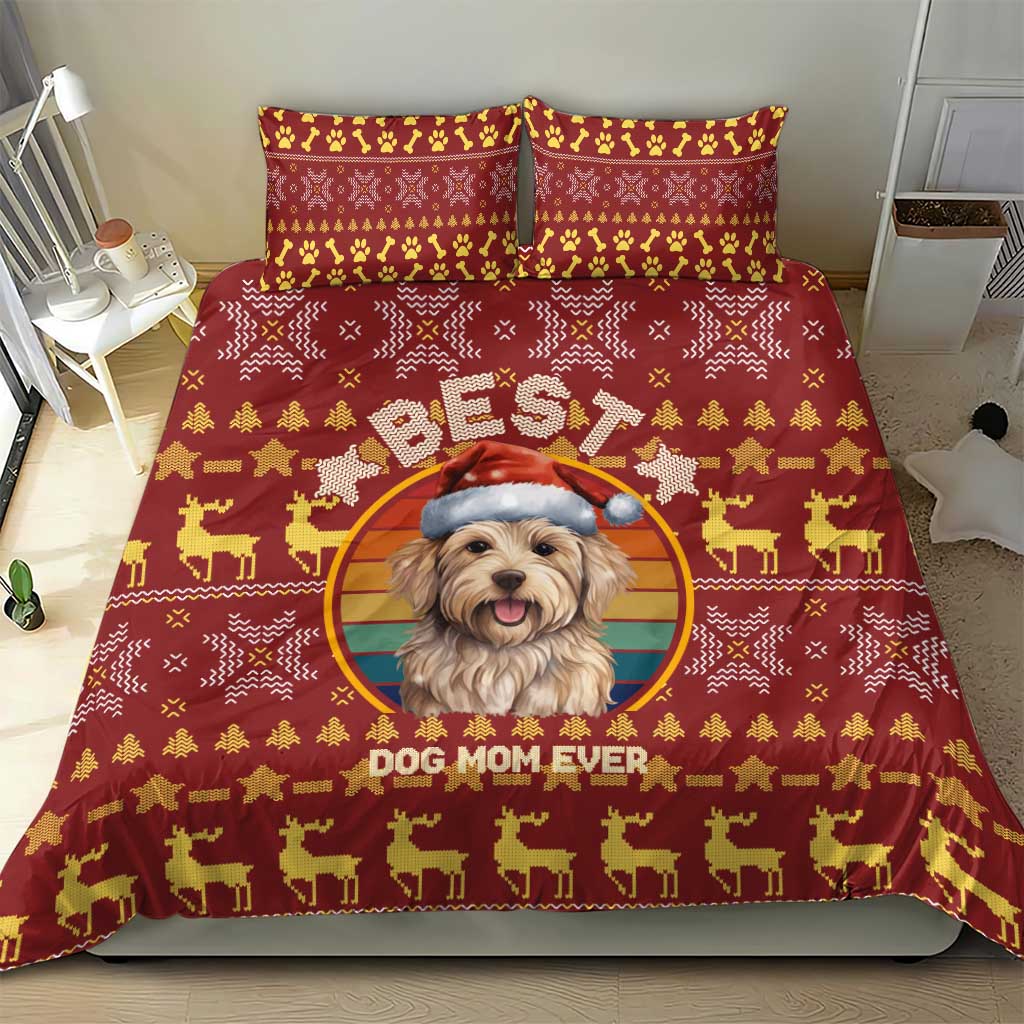 Havanese Best Dog Mom Christmas Bedding Set Xmas Holiday Patterns - Wonder Print Shop