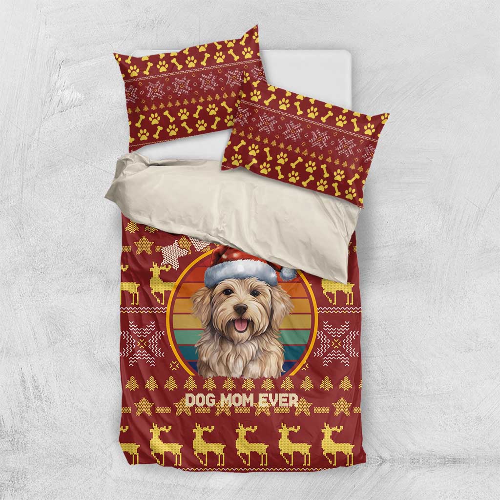 Havanese Best Dog Mom Christmas Bedding Set Xmas Holiday Patterns - Wonder Print Shop