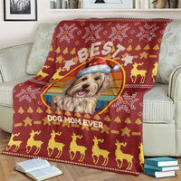 Havanese Best Dog Mom Christmas Blanket Xmas Holiday Patterns - Wonder Print Shop