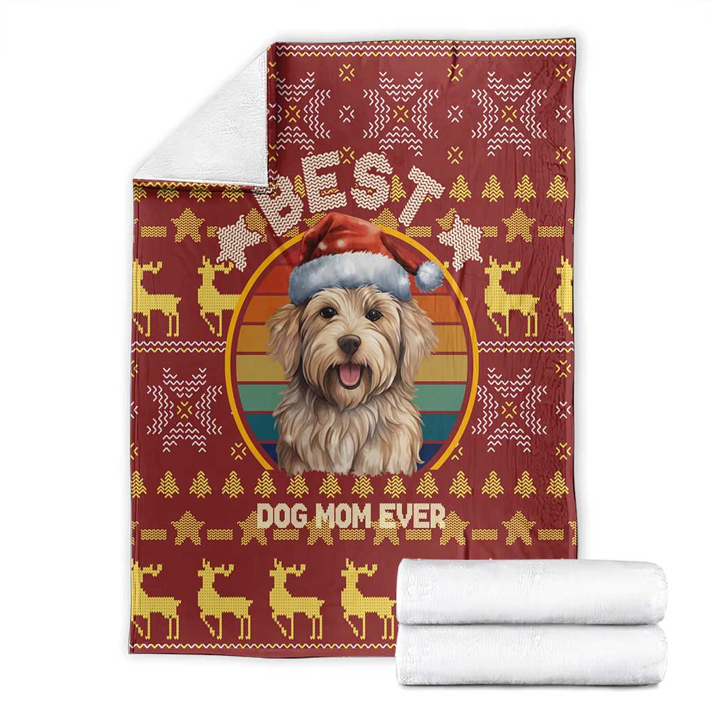 Havanese Best Dog Mom Christmas Blanket Xmas Holiday Patterns - Wonder Print Shop