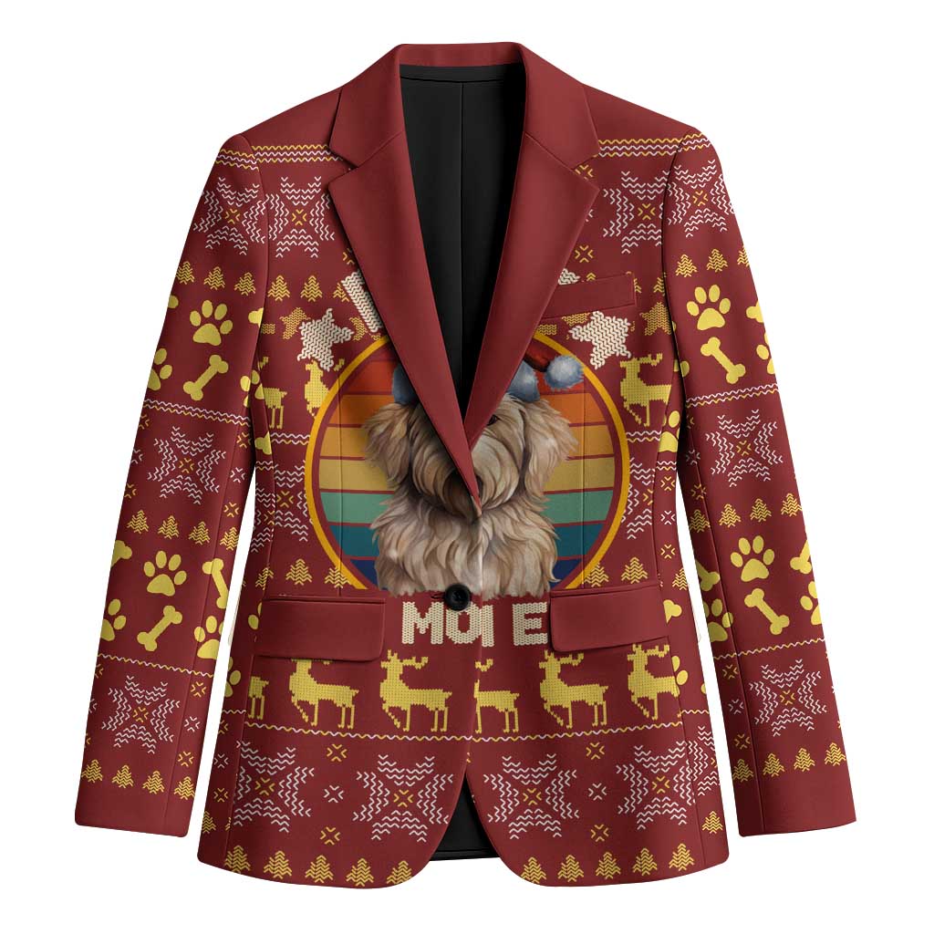 Havanese Best Dog Mom Christmas Blazer Xmas Holiday Patterns - Wonder Print Shop