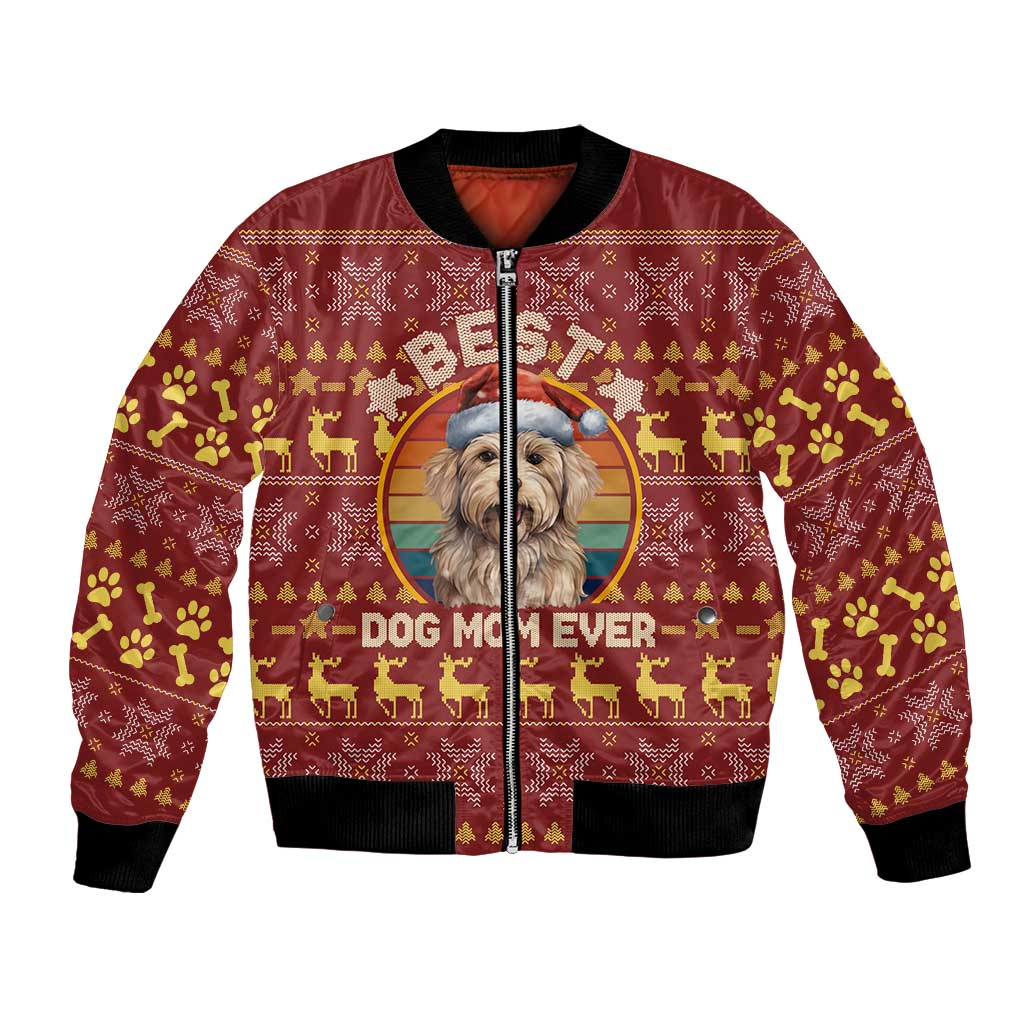 Havanese Best Dog Mom Christmas Bomber Jacket Xmas Holiday Patterns - Wonder Print Shop