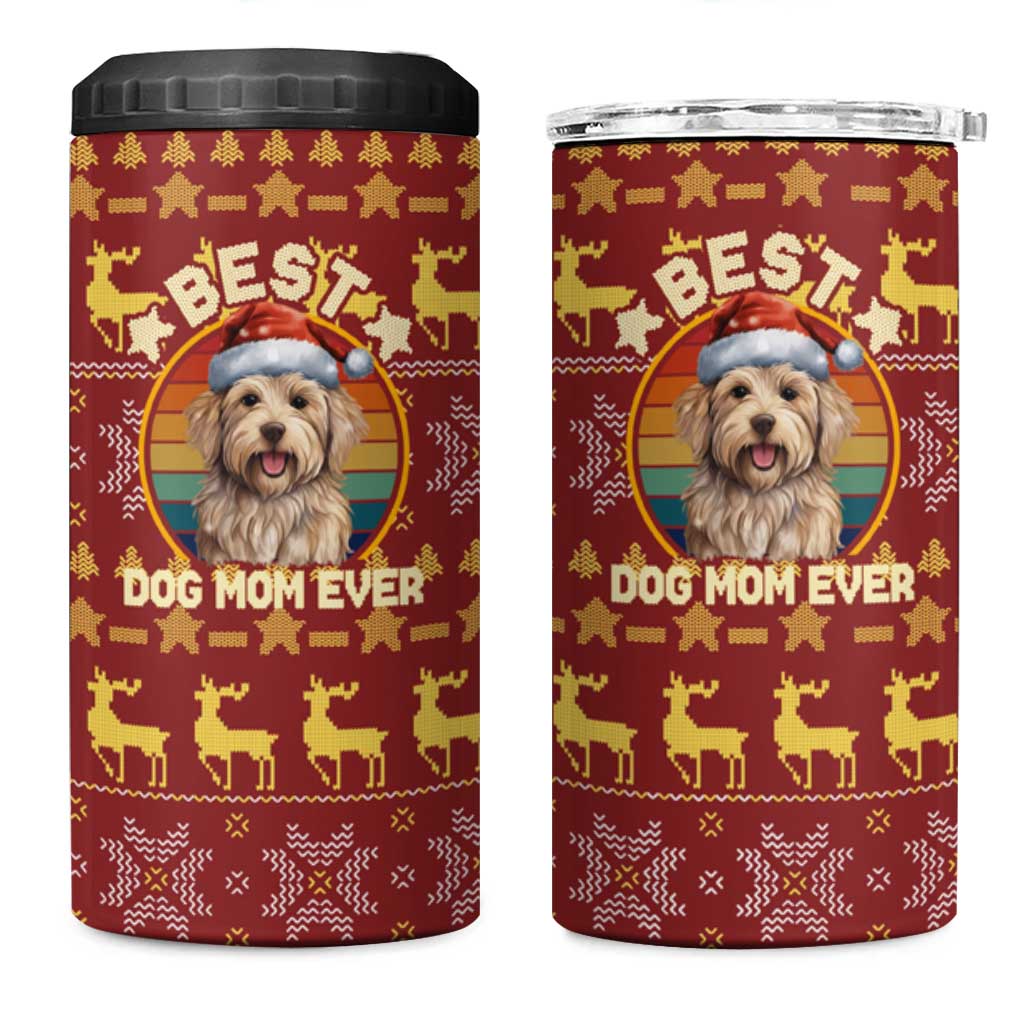 Havanese Best Dog Mom Christmas 4 in 1 Can Cooler Tumbler Xmas Holiday Patterns - Wonder Print Shop