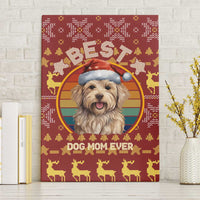 Havanese Best Dog Mom Christmas Canvas Wall Art Xmas Holiday Patterns - Wonder Print Shop