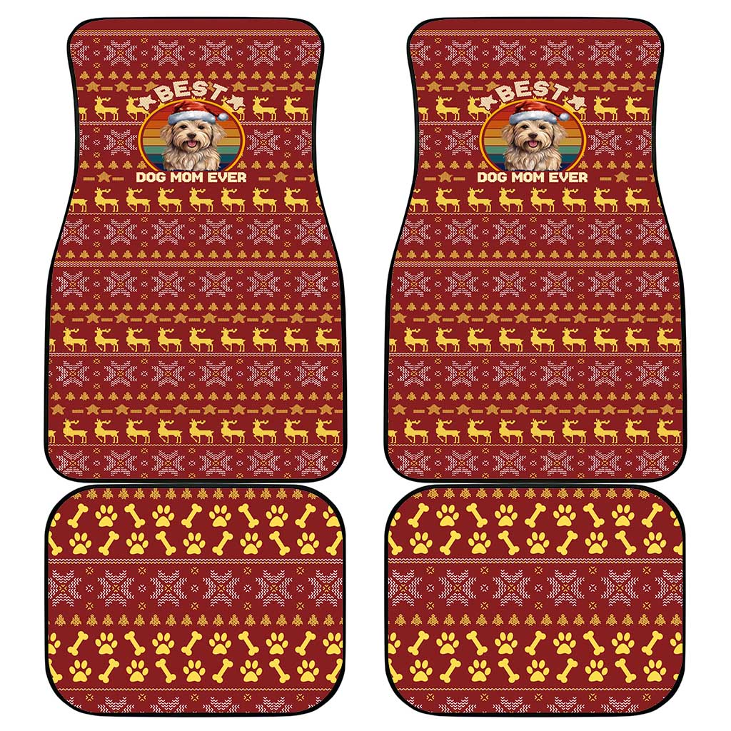 Havanese Best Dog Mom Christmas Car Mats Xmas Holiday Patterns - Wonder Print Shop