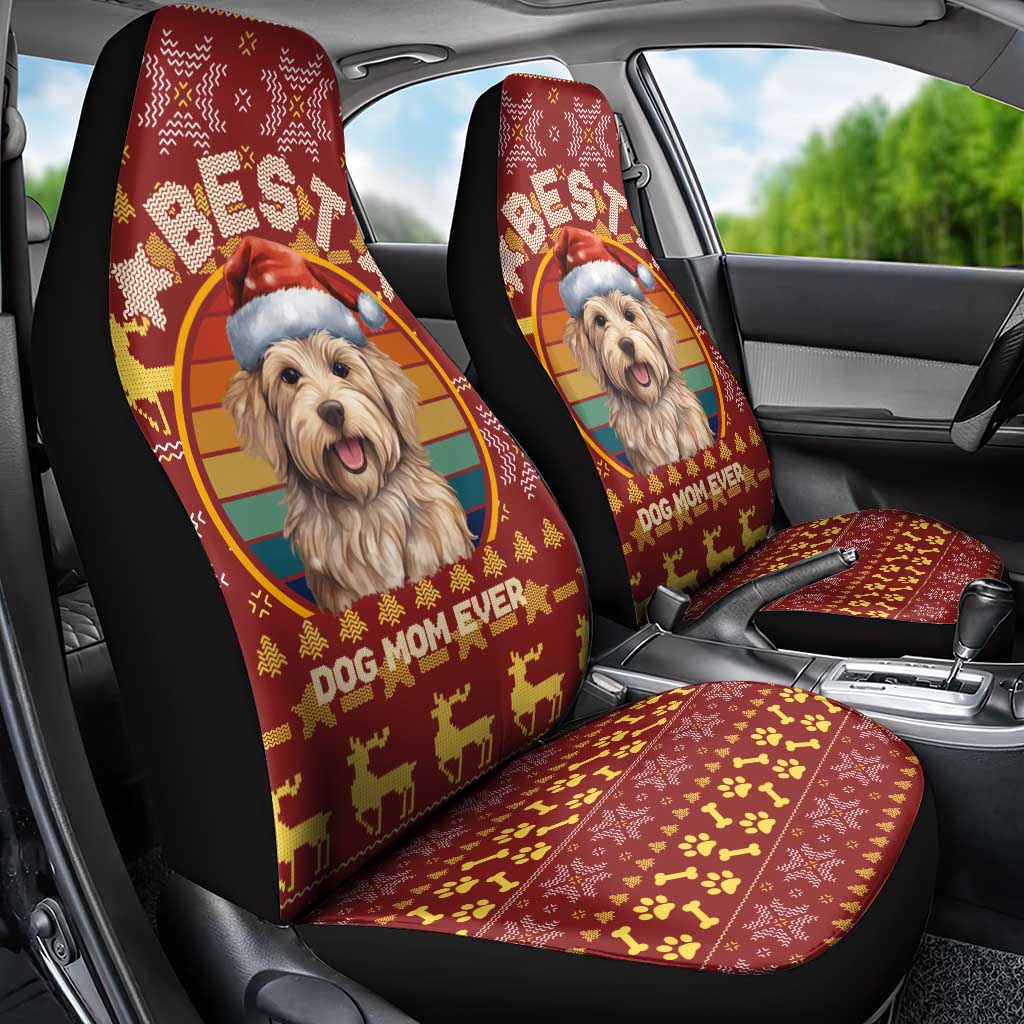 Havanese Best Dog Mom Christmas Car Seat Cover Xmas Holiday Patterns - Wonder Print Shop