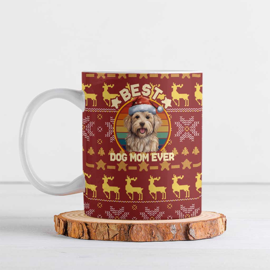 Havanese Best Dog Mom Christmas Ceramic Mug Xmas Holiday Patterns - Wonder Print Shop