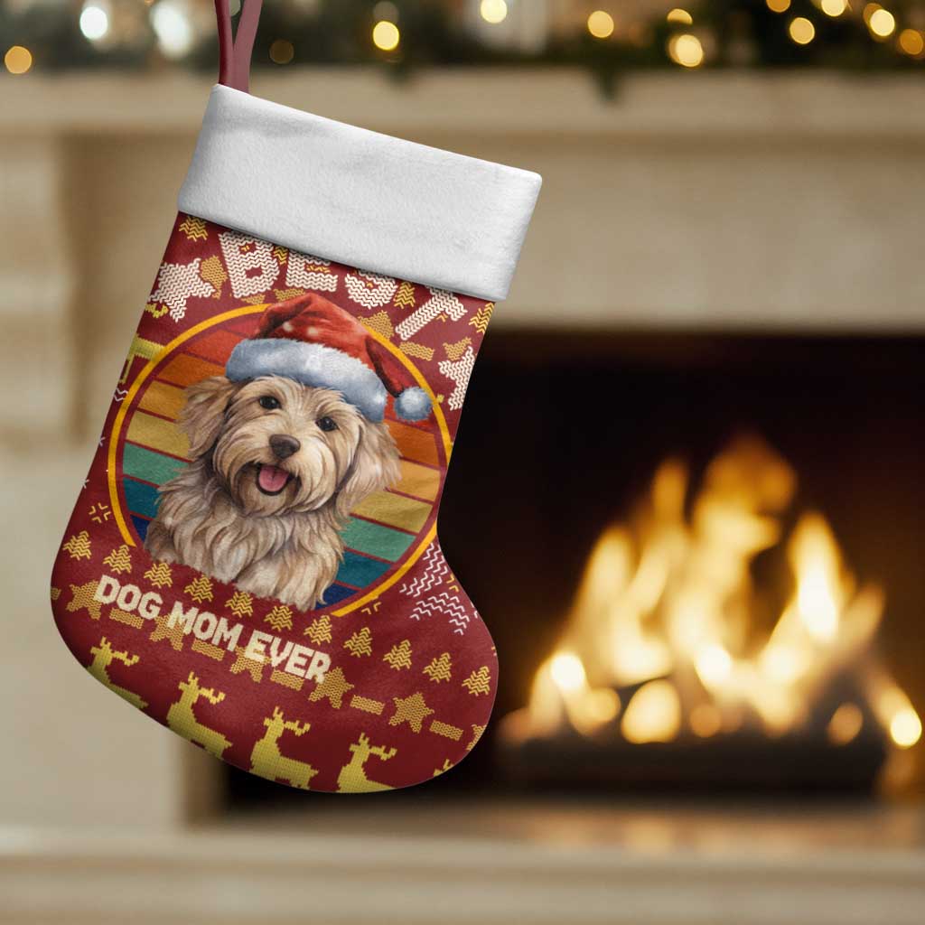 Havanese Best Dog Mom Christmas Stocking Xmas Holiday Patterns - Wonder Print Shop