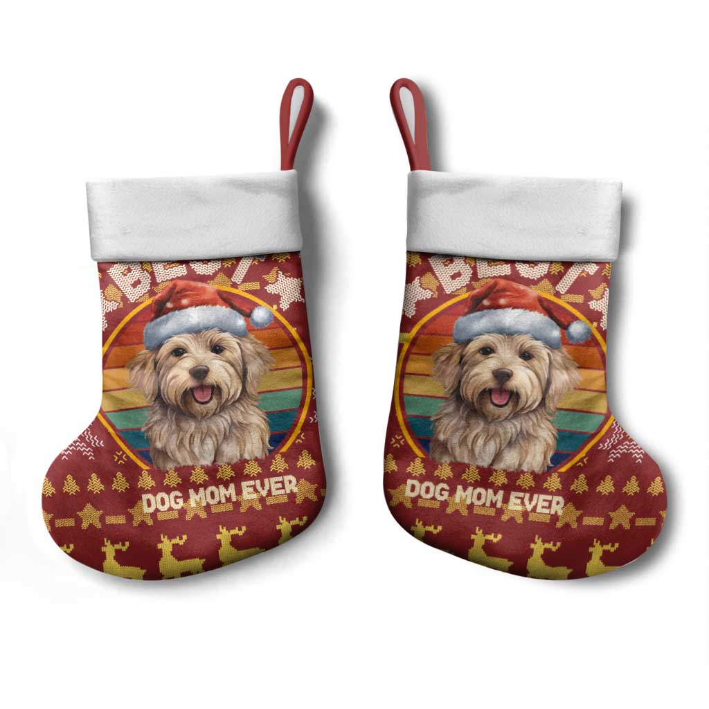 Havanese Best Dog Mom Christmas Stocking Xmas Holiday Patterns - Wonder Print Shop