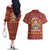 Havanese Best Dog Mom Christmas Couples Matching Off The Shoulder Long Sleeve Dress and Hawaiian Shirt Xmas Holiday Patterns - Wonder Print Shop