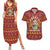 Havanese Best Dog Mom Christmas Couples Matching Summer Maxi Dress and Hawaiian Shirt Xmas Holiday Patterns - Wonder Print Shop
