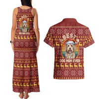 Havanese Best Dog Mom Christmas Couples Matching Tank Maxi Dress and Hawaiian Shirt Xmas Holiday Patterns - Wonder Print Shop