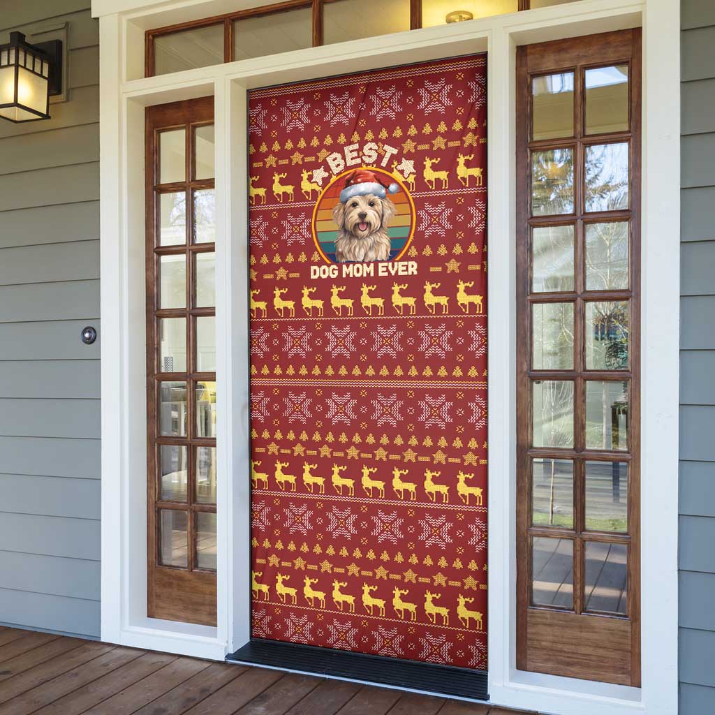 Havanese Best Dog Mom Christmas Door Cover Xmas Holiday Patterns - Wonder Print Shop