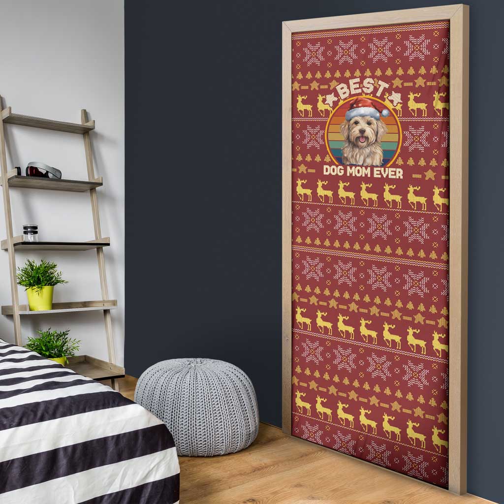 Havanese Best Dog Mom Christmas Door Cover Xmas Holiday Patterns - Wonder Print Shop