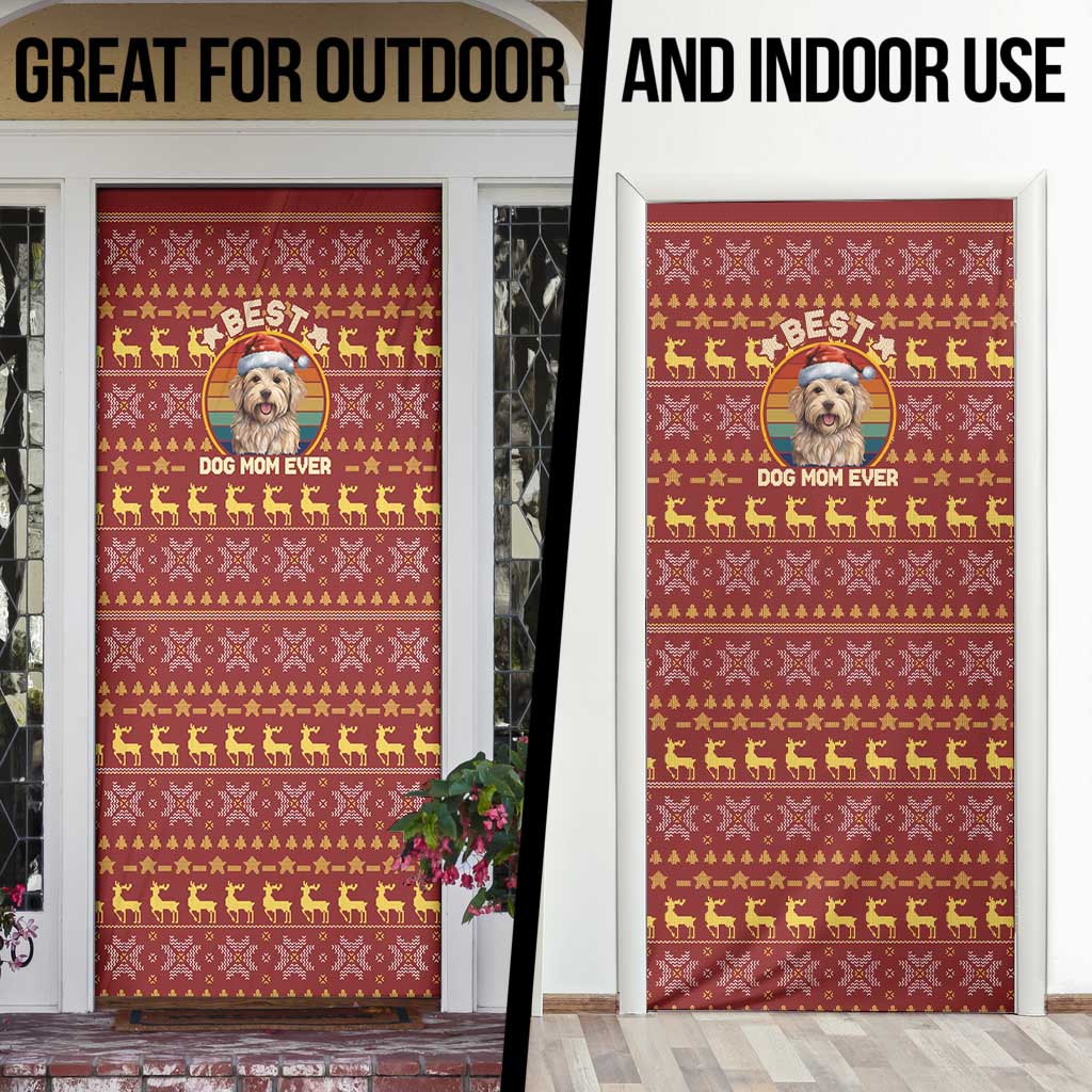 Havanese Best Dog Mom Christmas Door Cover Xmas Holiday Patterns - Wonder Print Shop