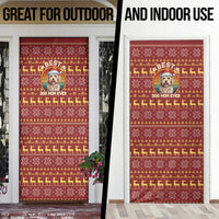 Havanese Best Dog Mom Christmas Door Cover Xmas Holiday Patterns - Wonder Print Shop