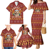 Havanese Best Dog Mom Christmas Family Matching Mermaid Dress and Hawaiian Shirt Xmas Holiday Patterns - Wonder Print Shop