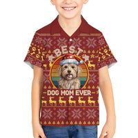 Havanese Best Dog Mom Christmas Family Matching Off Shoulder Short Dress and Hawaiian Shirt Xmas Holiday Patterns - Wonder Print Shop
