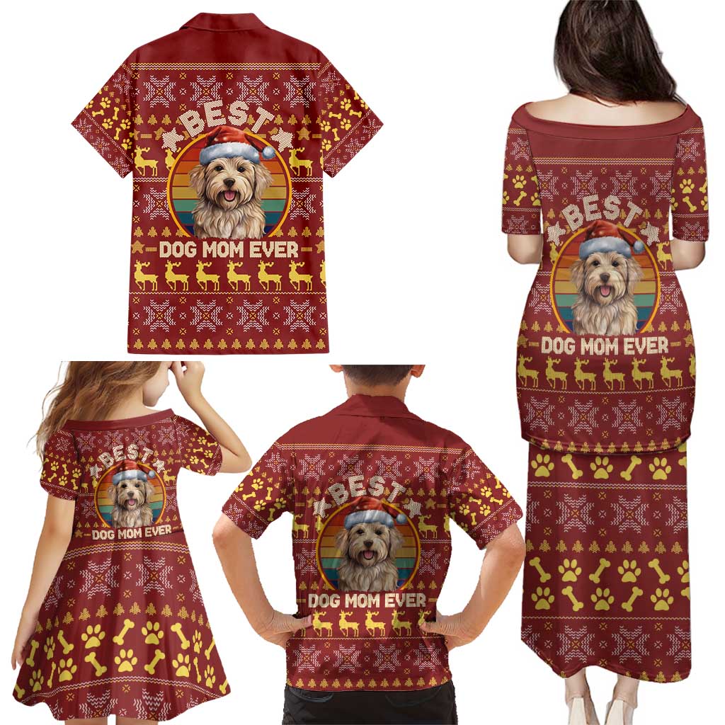 Havanese Best Dog Mom Christmas Family Matching Puletasi and Hawaiian Shirt Xmas Holiday Patterns - Wonder Print Shop