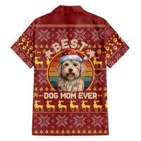 Havanese Best Dog Mom Christmas Family Matching Short Sleeve Bodycon Dress and Hawaiian Shirt Xmas Holiday Patterns - Wonder Print Shop
